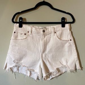 Abercrombie curve love “the cut off” high rise shorts